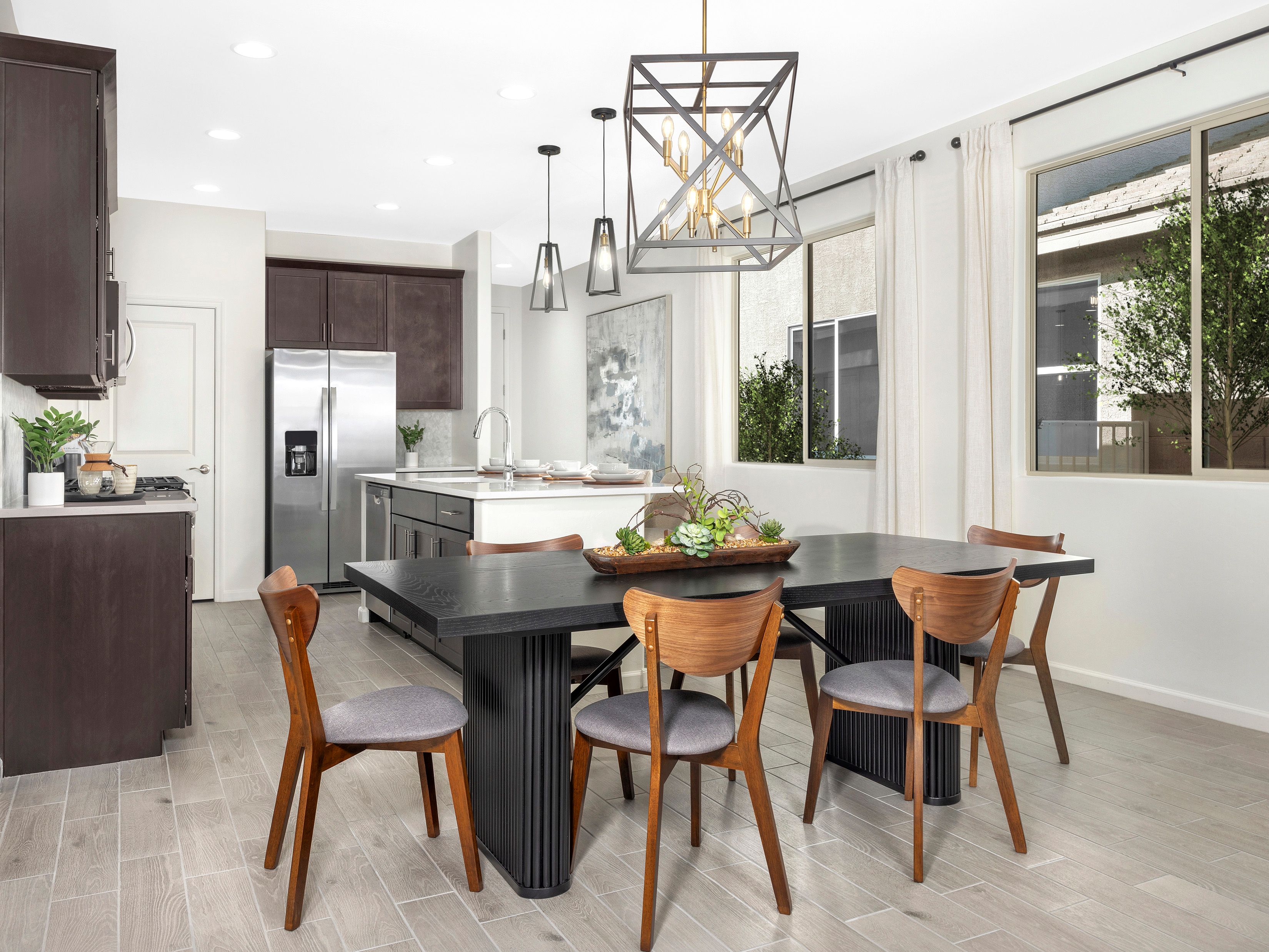 The dining room in the Ethan floorplan at Hanson Ridge.