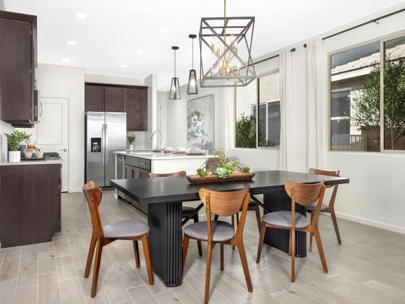 The dining room in the Ethan floorplan at Hanson Ridge.