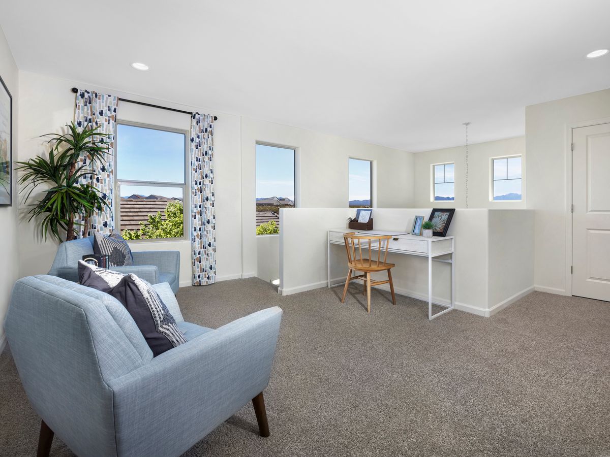 Upstairs loft in the Grayson floorplan at Hanson Ridge.