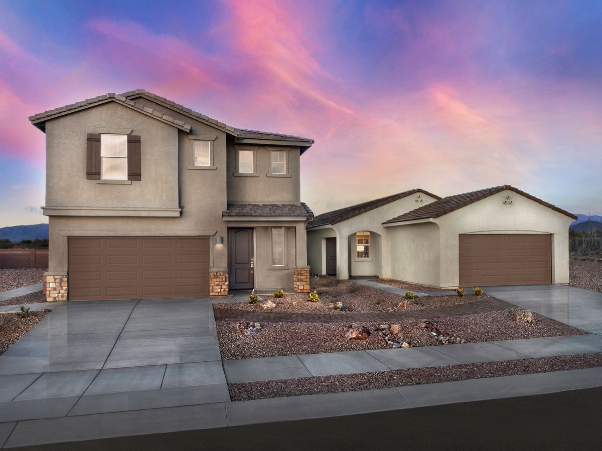 The model homes at Hanson Ridge.