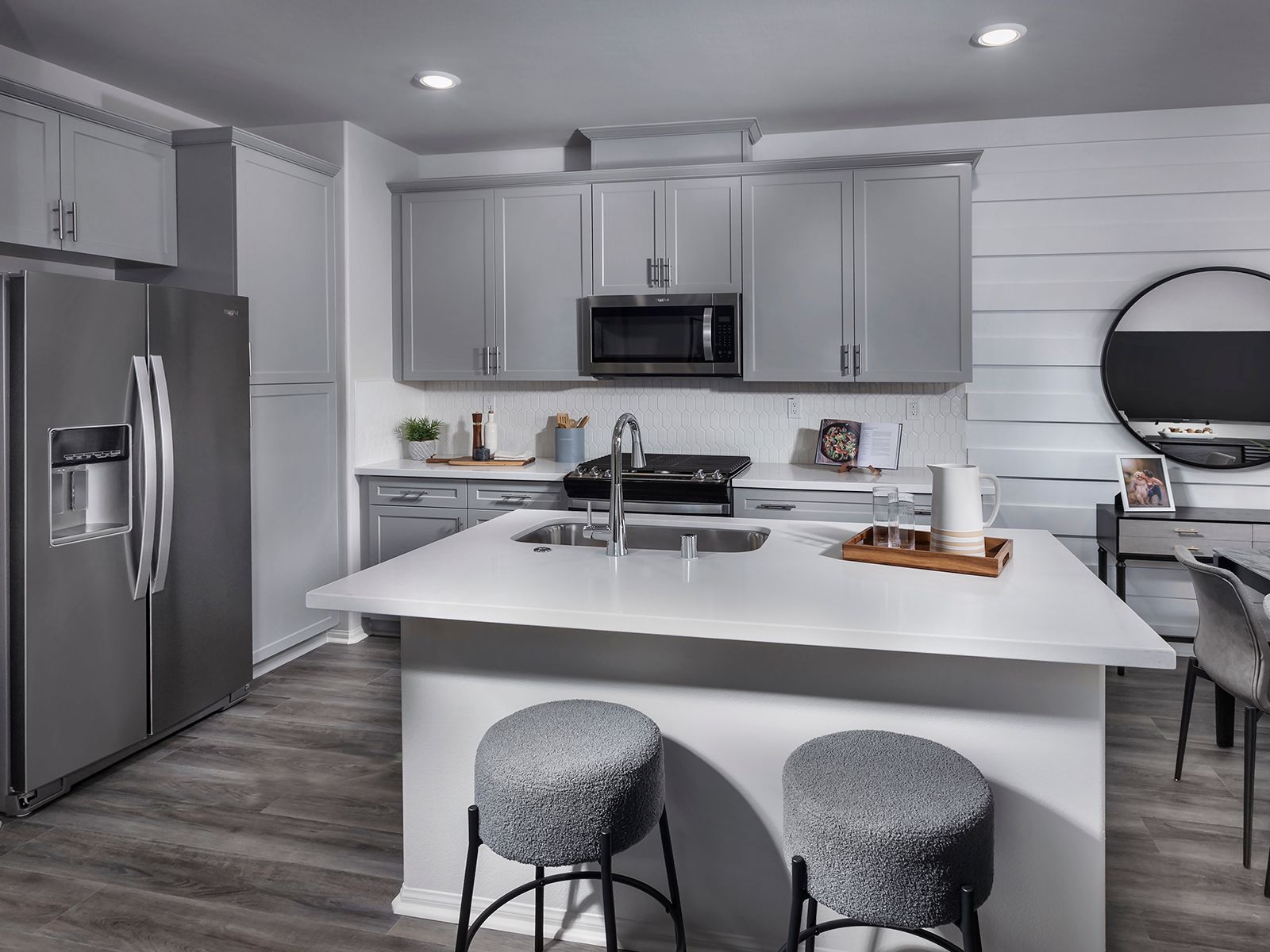 Residence 2 interior image modeled at a nearby Meritage community.