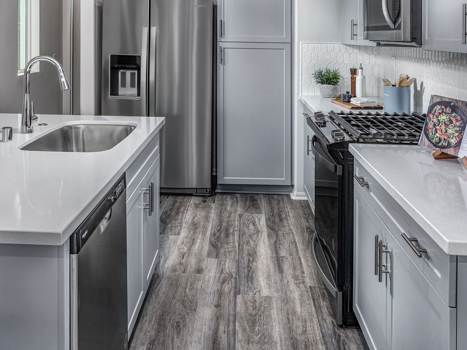 Residence 2 interior image modeled at a nearby Meritage community.