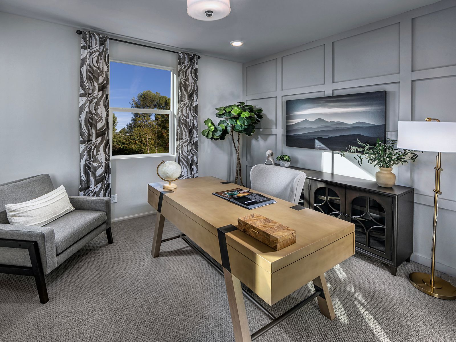Residence 2 interior image modeled at a nearby Meritage community.