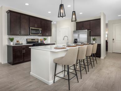 Kitchen in the Ethan floorplan at Hanson Ridge.