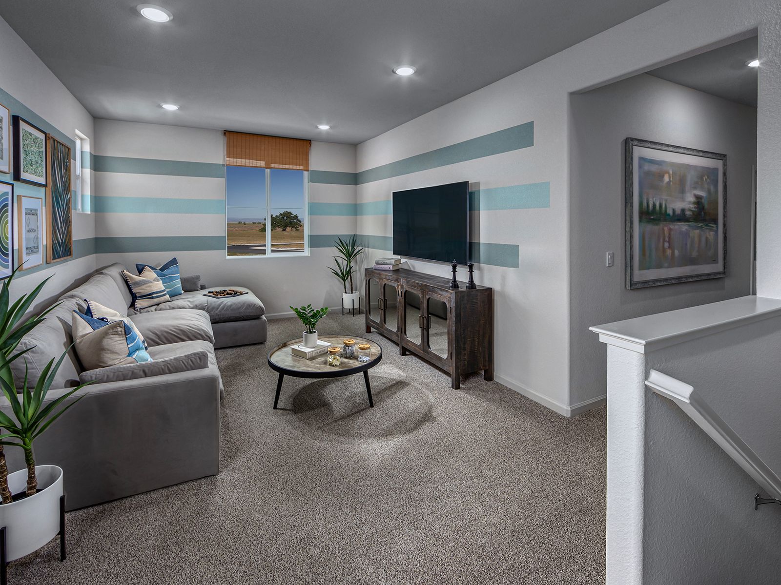 Residence 2 loft modeled at a nearby Meritage community.