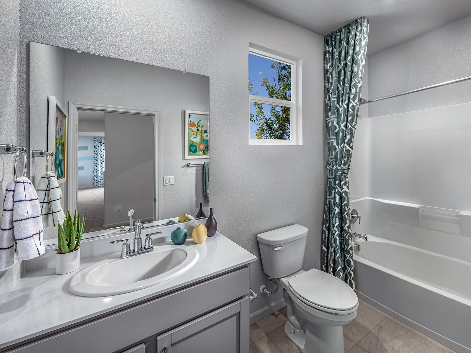 Residence 2 bathroom modeled at a nearby Meritage community.