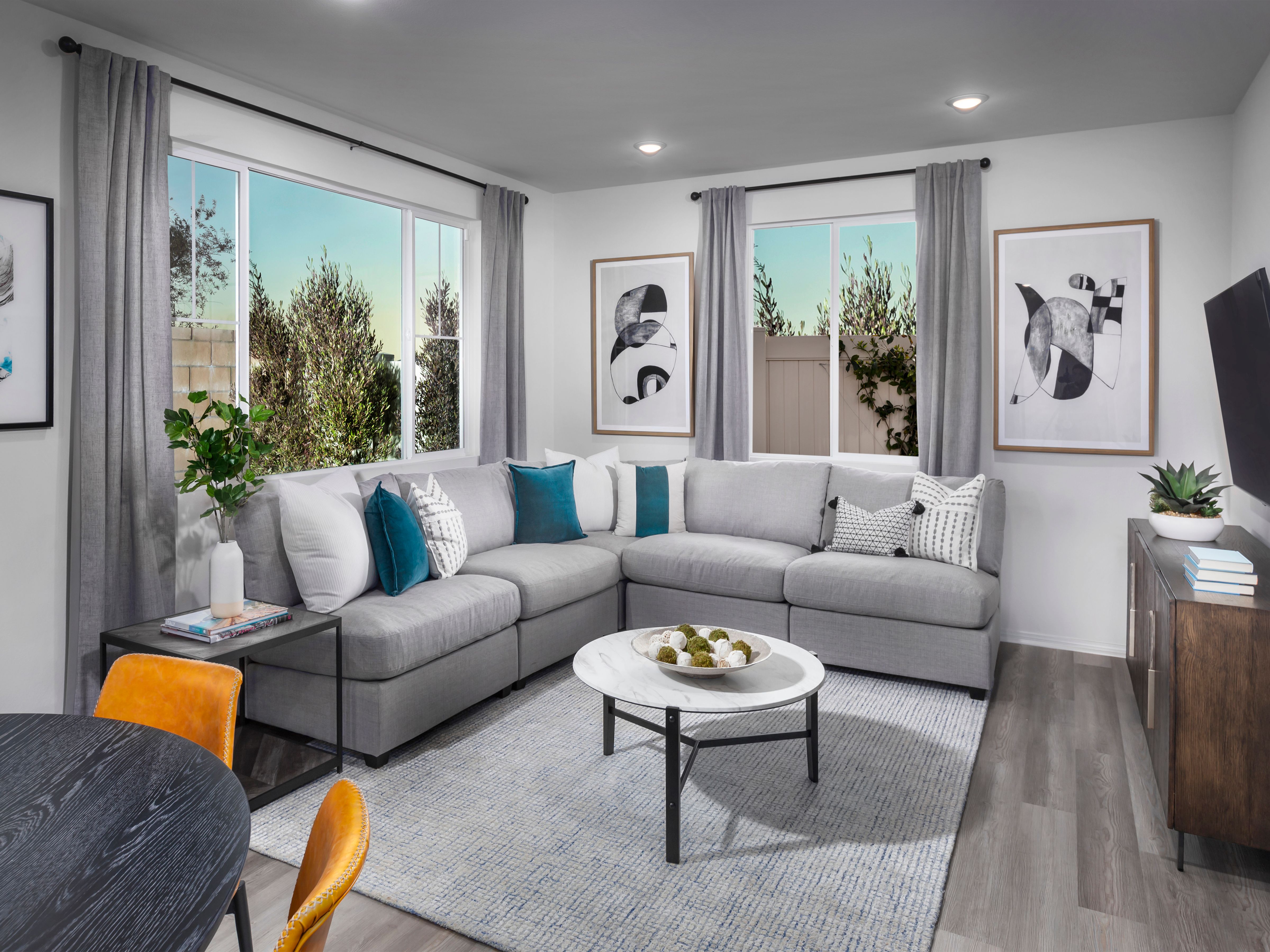 Cozy up with the family for movie nights in the great room.
