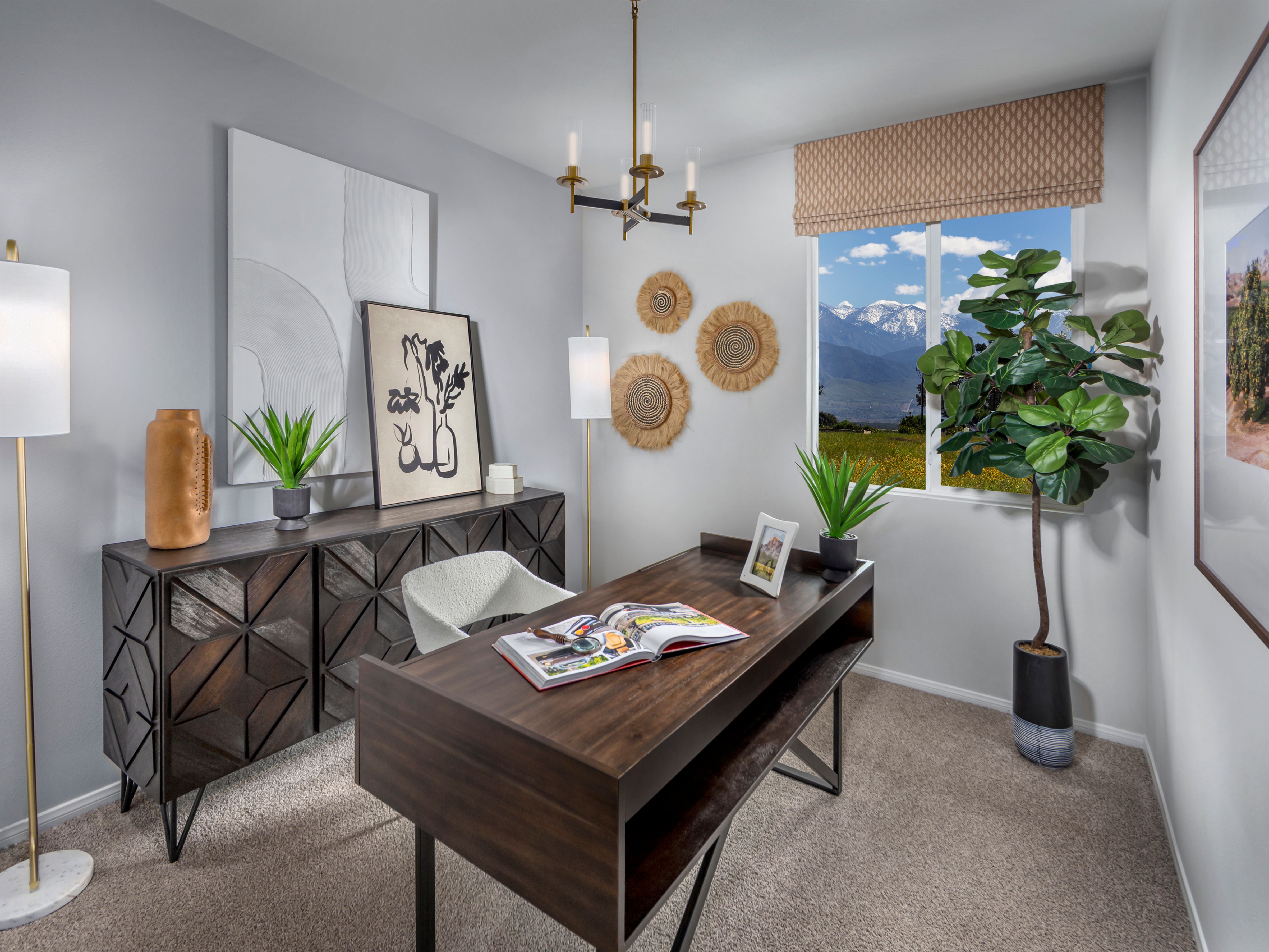 Convert the private first-floor suite to a home office.