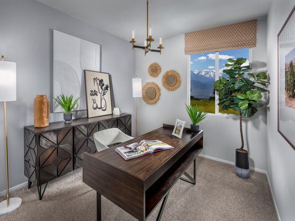 Convert the private first-floor suite to a home office.