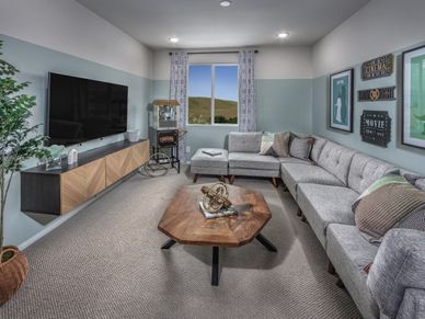Enjoy movie or game nights in the upstairs loft.
