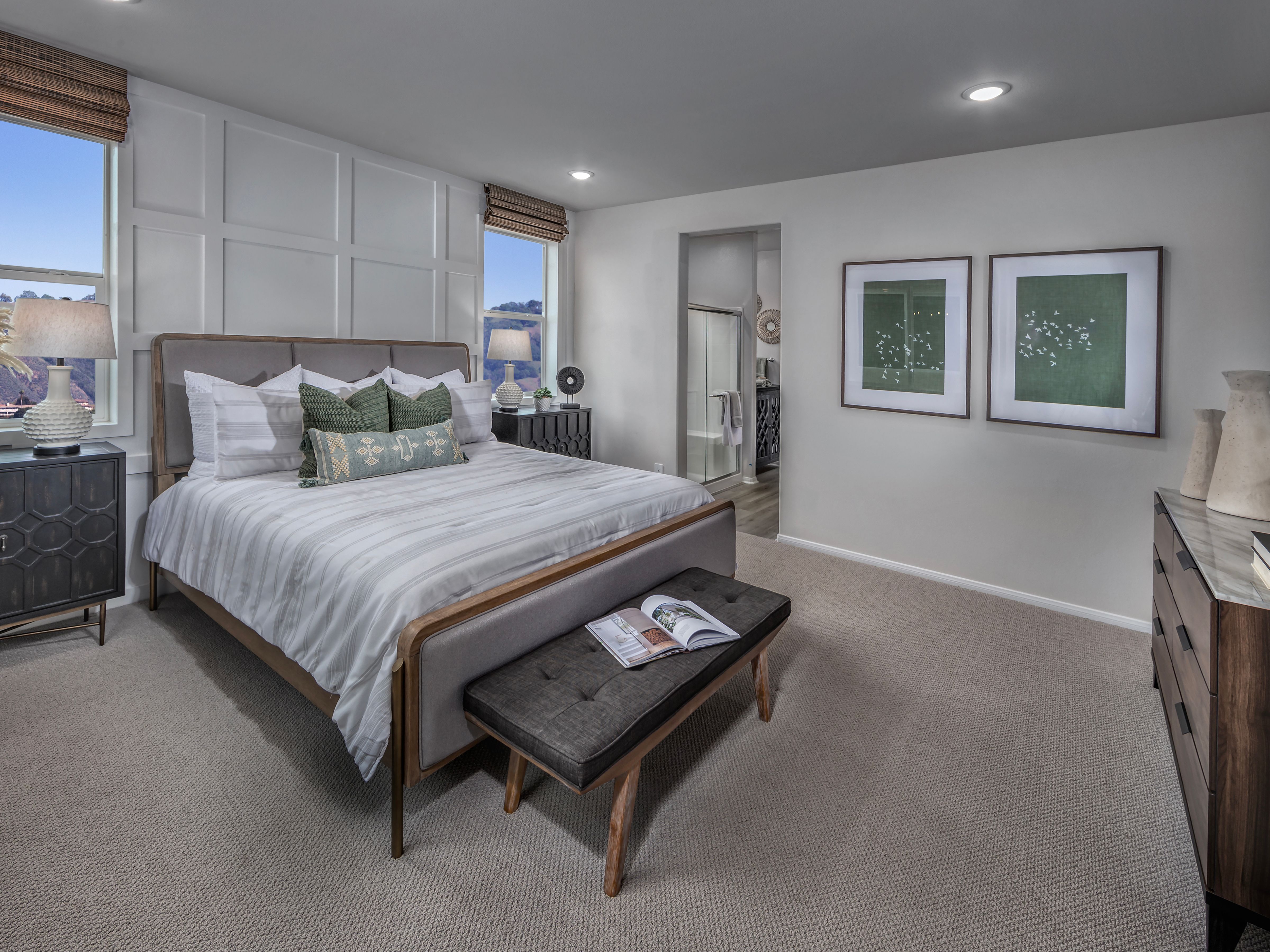 Enjoy privacy with the primary suite tucked away from other bedrooms.