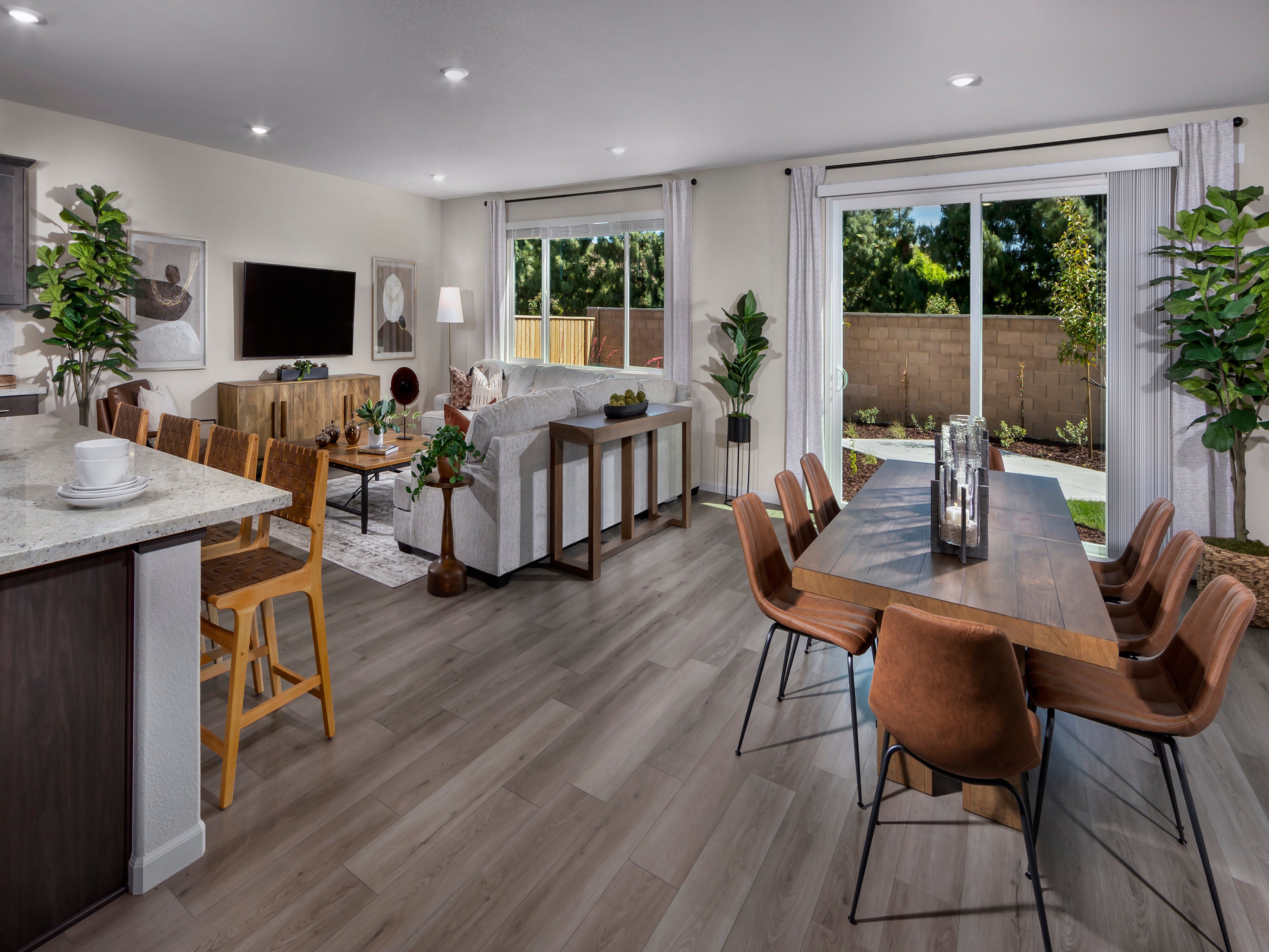 Enjoy the spacious design of our open-concept living area.