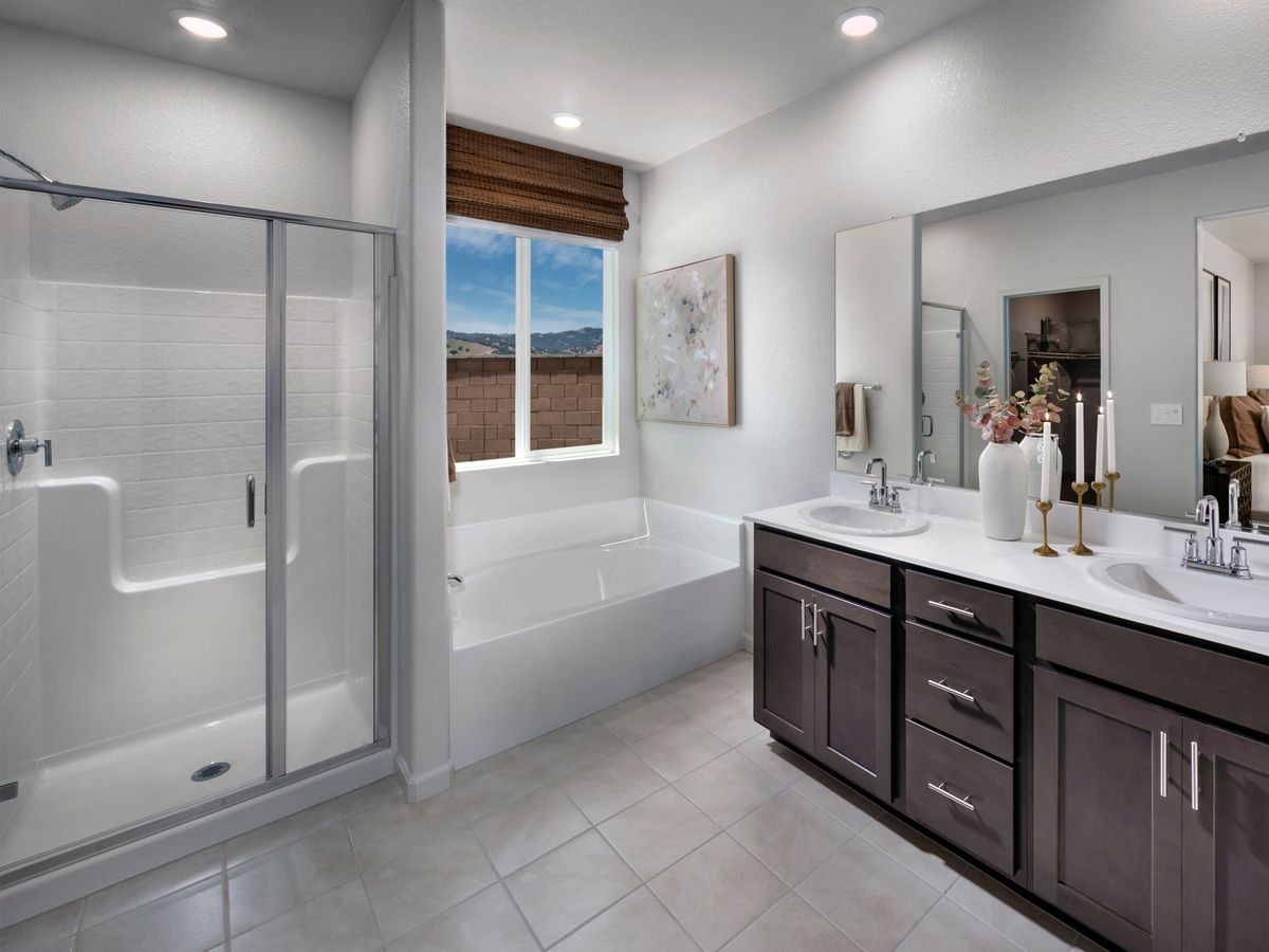 Get ready to take on your day and get ready for the next one in your luxurious bathroom.