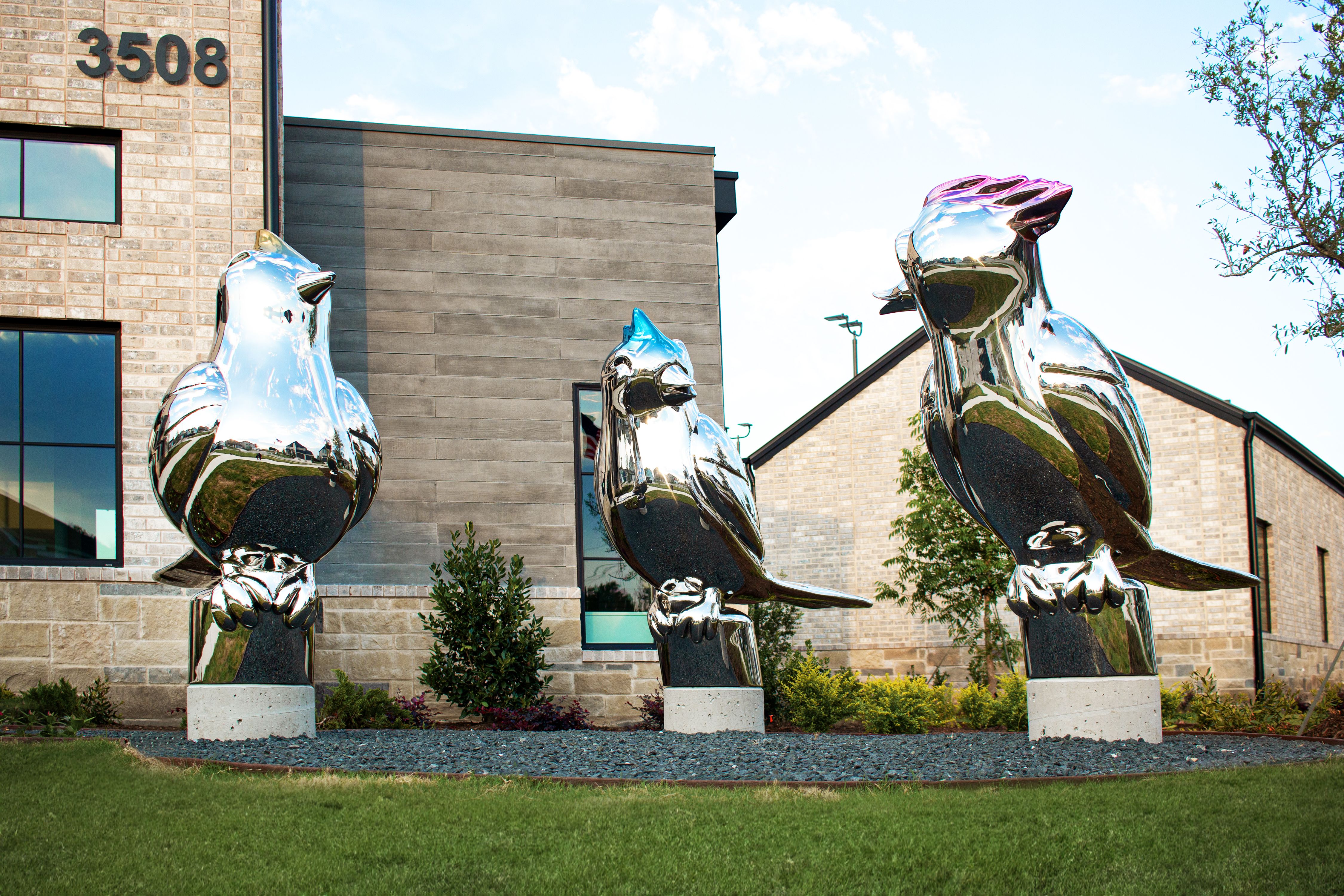 Lakehaven's Bird Council Sculpture