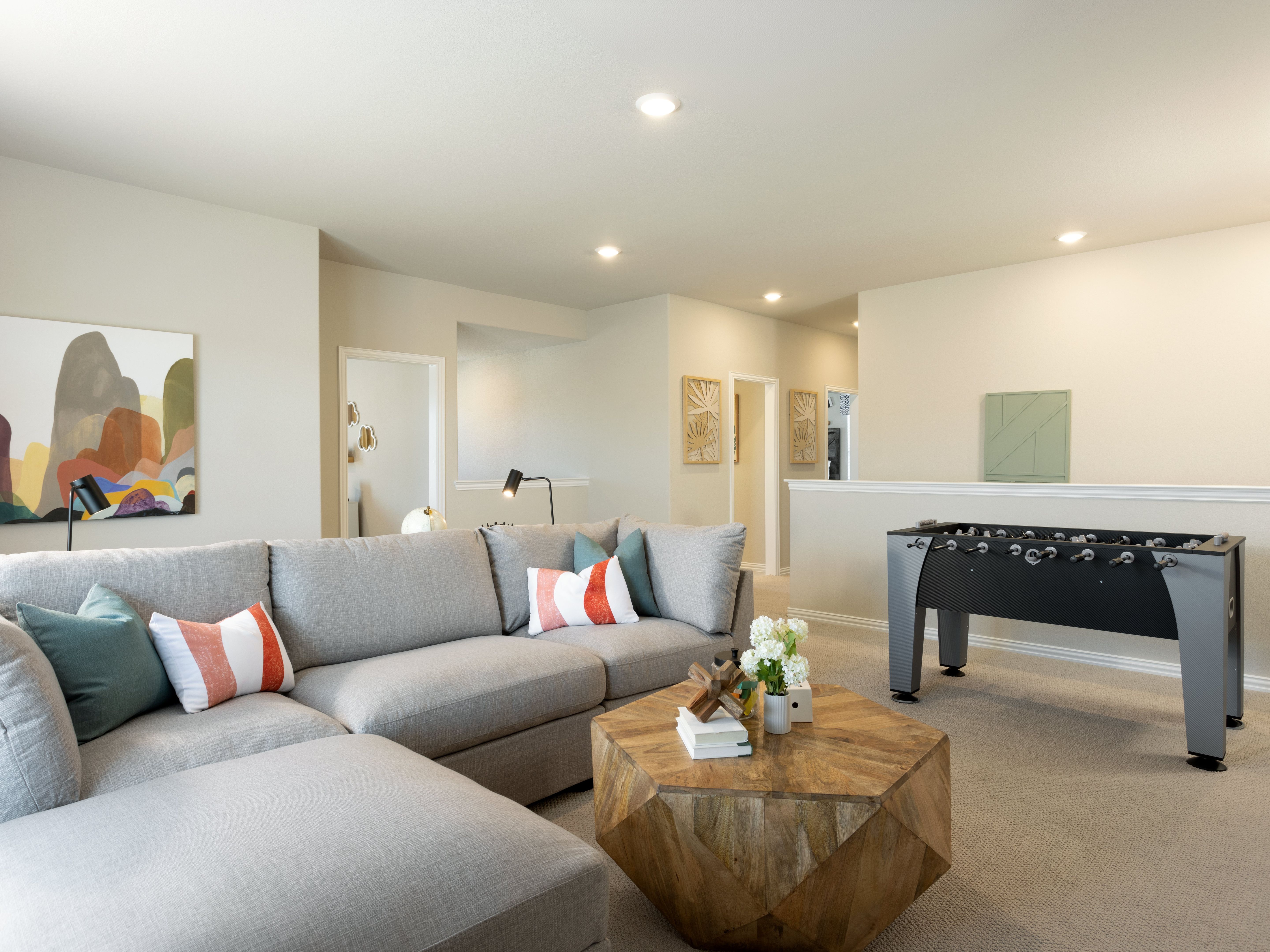 Enjoy entertaining in the upstairs game room
