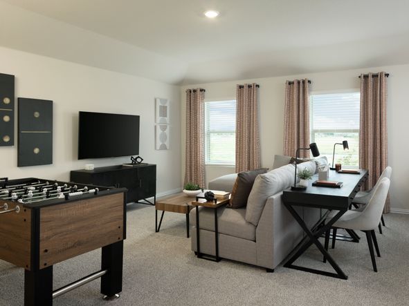 Enjoy entertaining in the upstairs game room