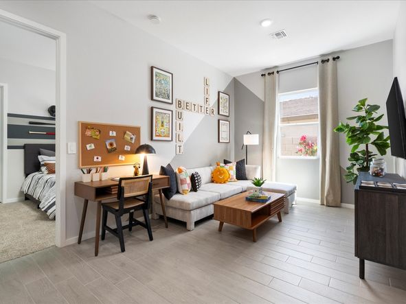 Living Area in the Lennon floorplan at Abel Ranch.