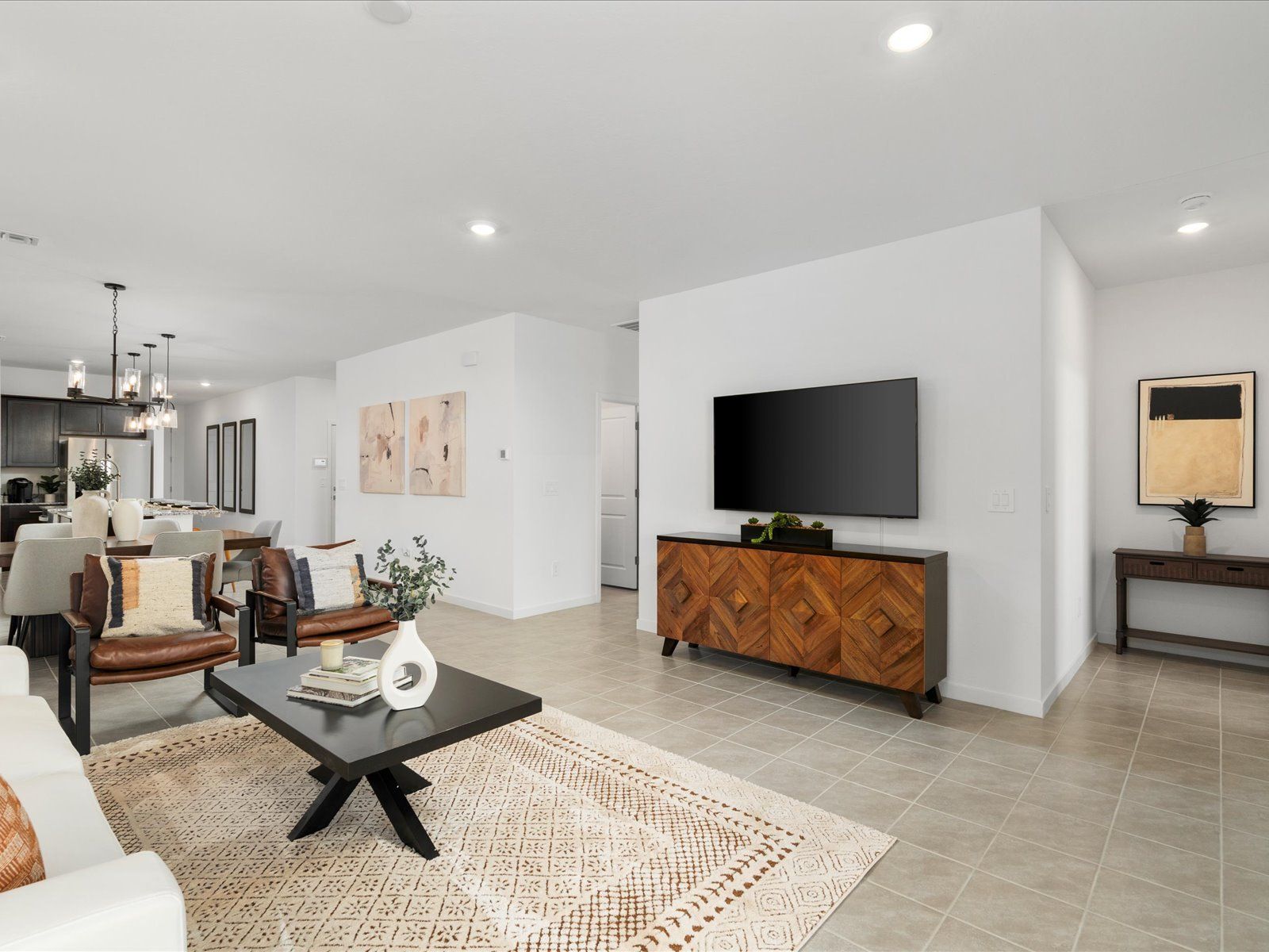 Living Area in the Leslie Floorplan at Rancho Mirage