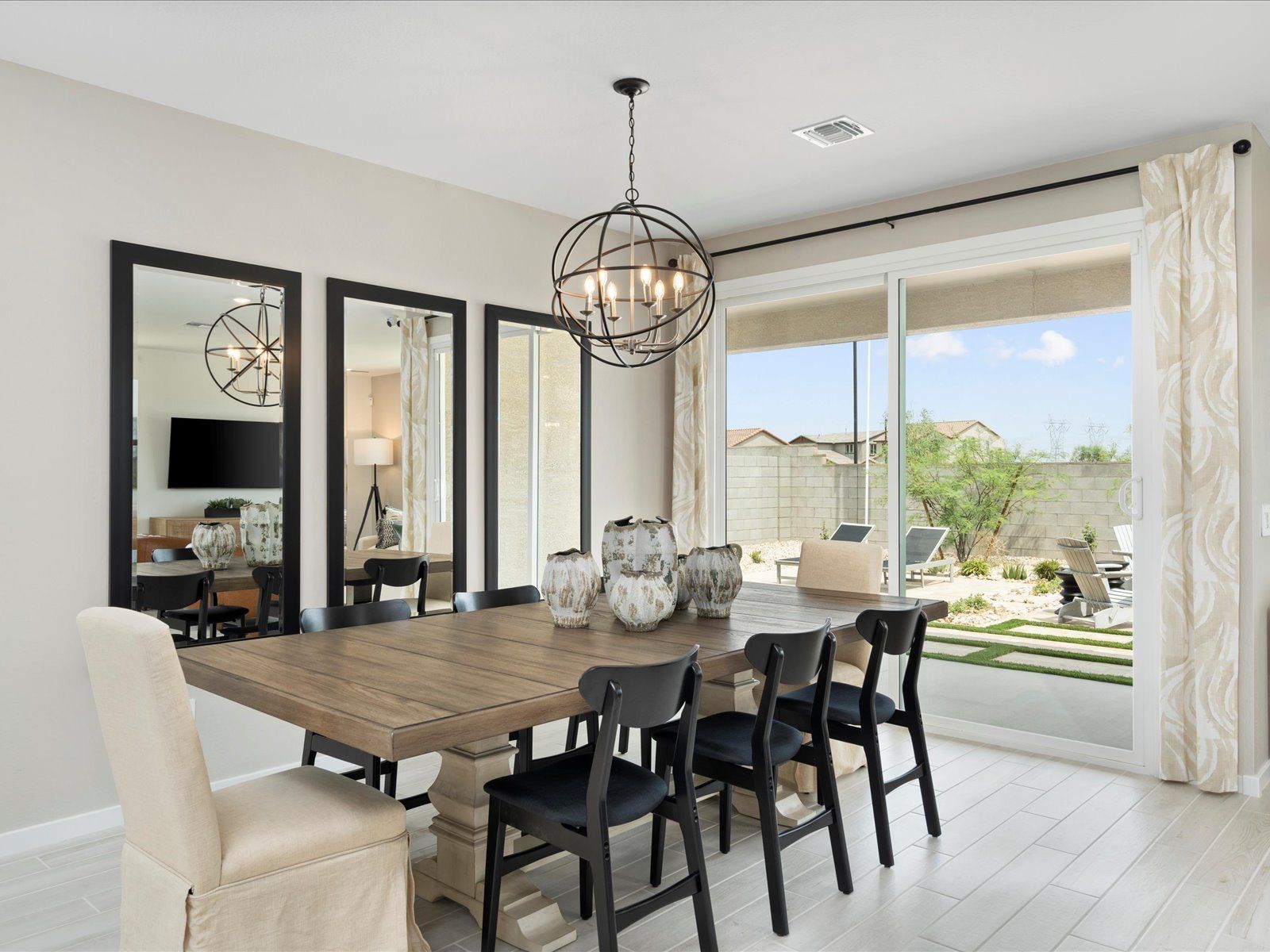 Dining Room in the Lark Floorplan at Mesquite Mountain Ranch