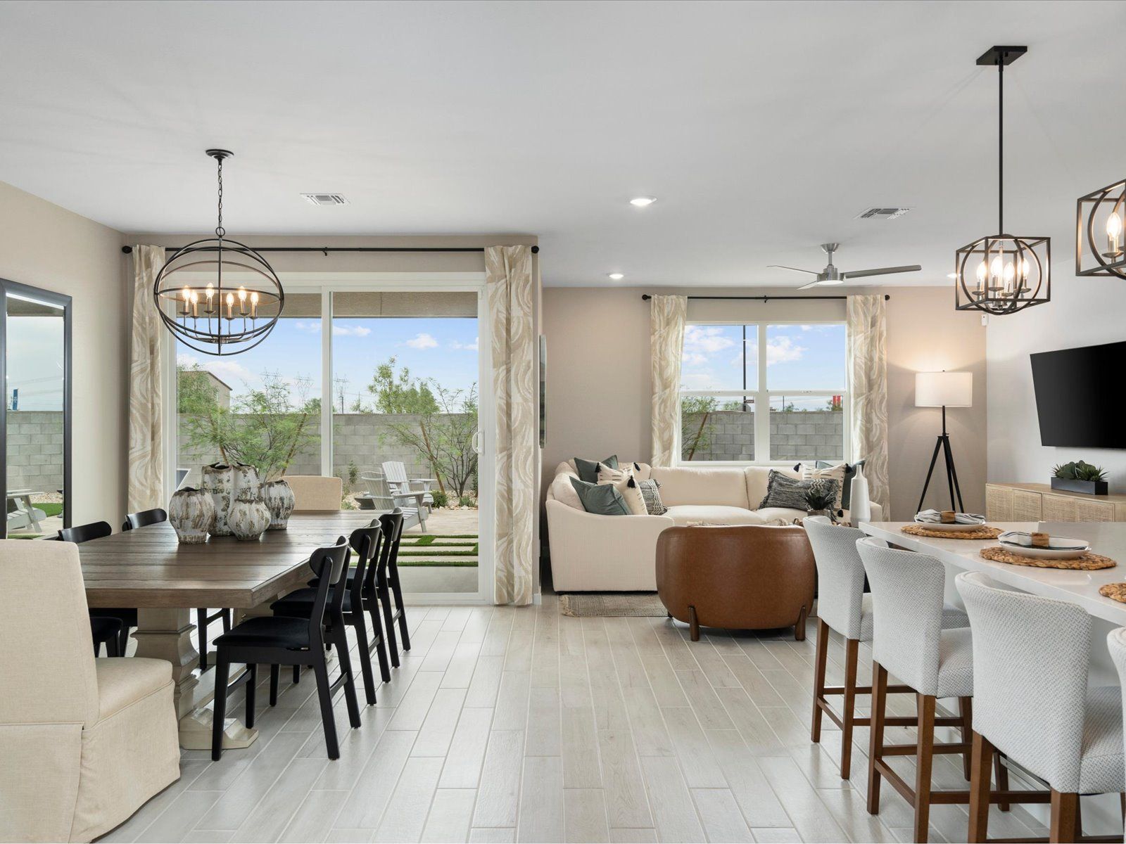 Great Room in the Lark Floorplan at Mesquite Mountain Ranch