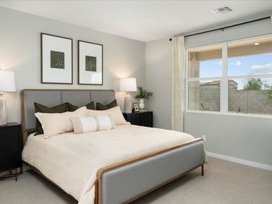 Bedroom in the Lark Floorplan at Mesquite Mountain Ranch