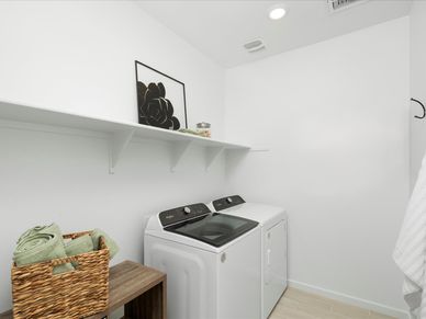 Laundry Room in the Lark Floorplan at Mesquite Mountain Ranch