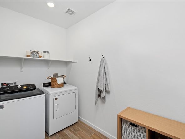 Laundry Room in the Arlo Floorplan modeled at Abel Ranch