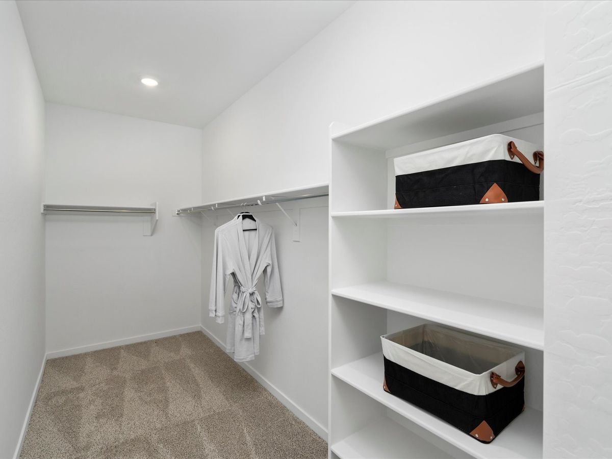 Primary Walk-In Closet in Cedar Floorplan at Silva Farms