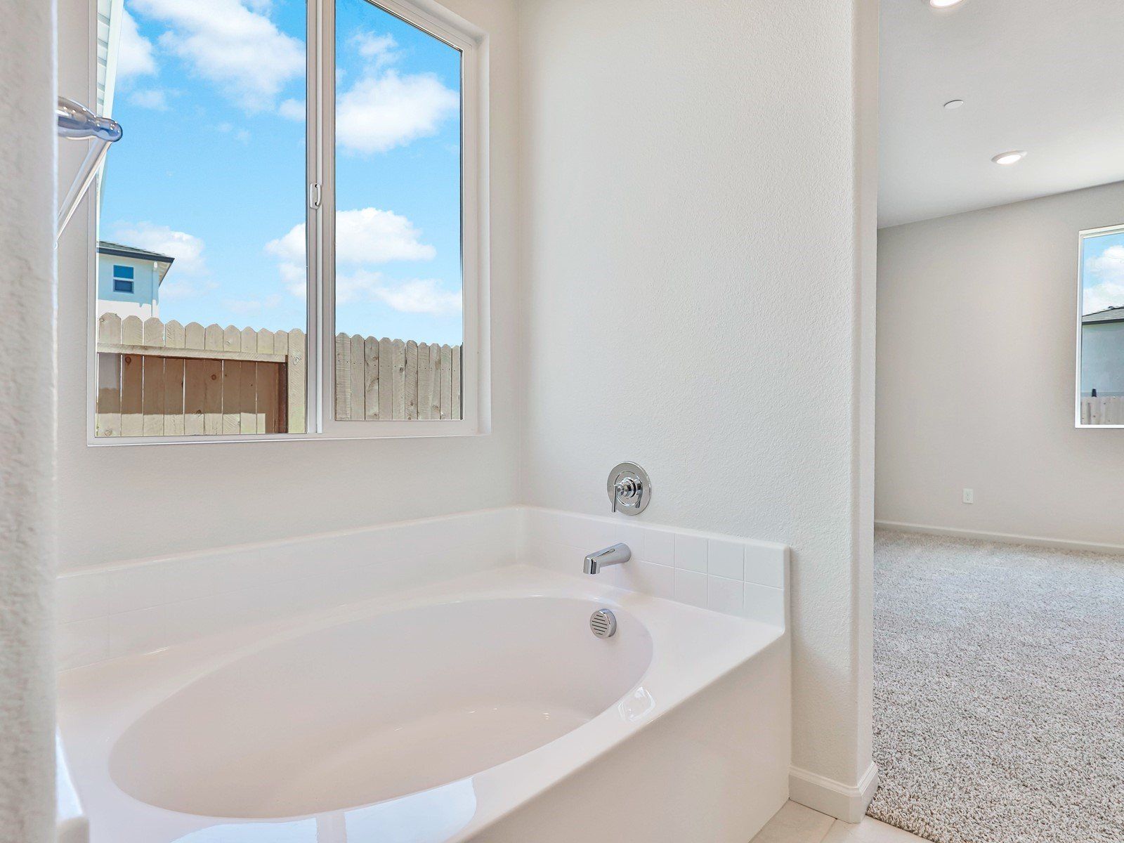 Residence 1 primary bathroom at a nearby Meritage community.