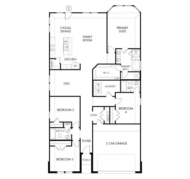 The Henderson (L404) - Riviera Pines - Classic Series: Huffman, Texas - Meritage Homes