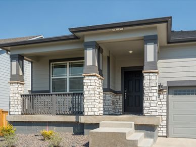 The Byers floorplan exterior image taken at a Meritage Homes community in Commerce City, CO.