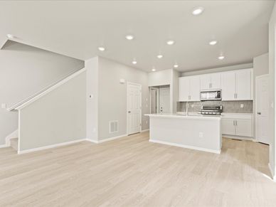 The Keystone floorplan interior image taken at a Meritage Homes community in Aurora, CO.