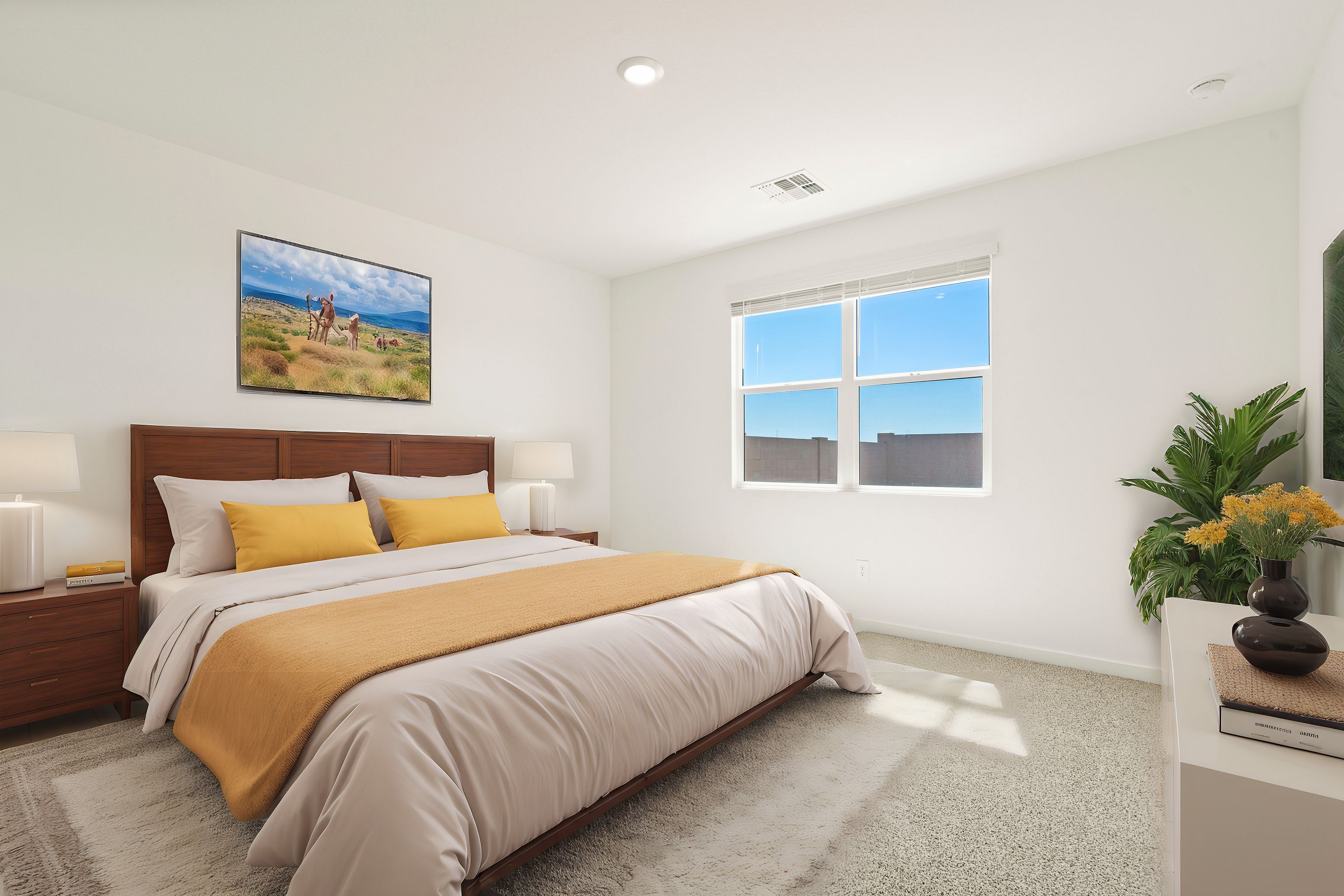 Virtual staging of the Sawyer floorplan at Rancho Mirage
