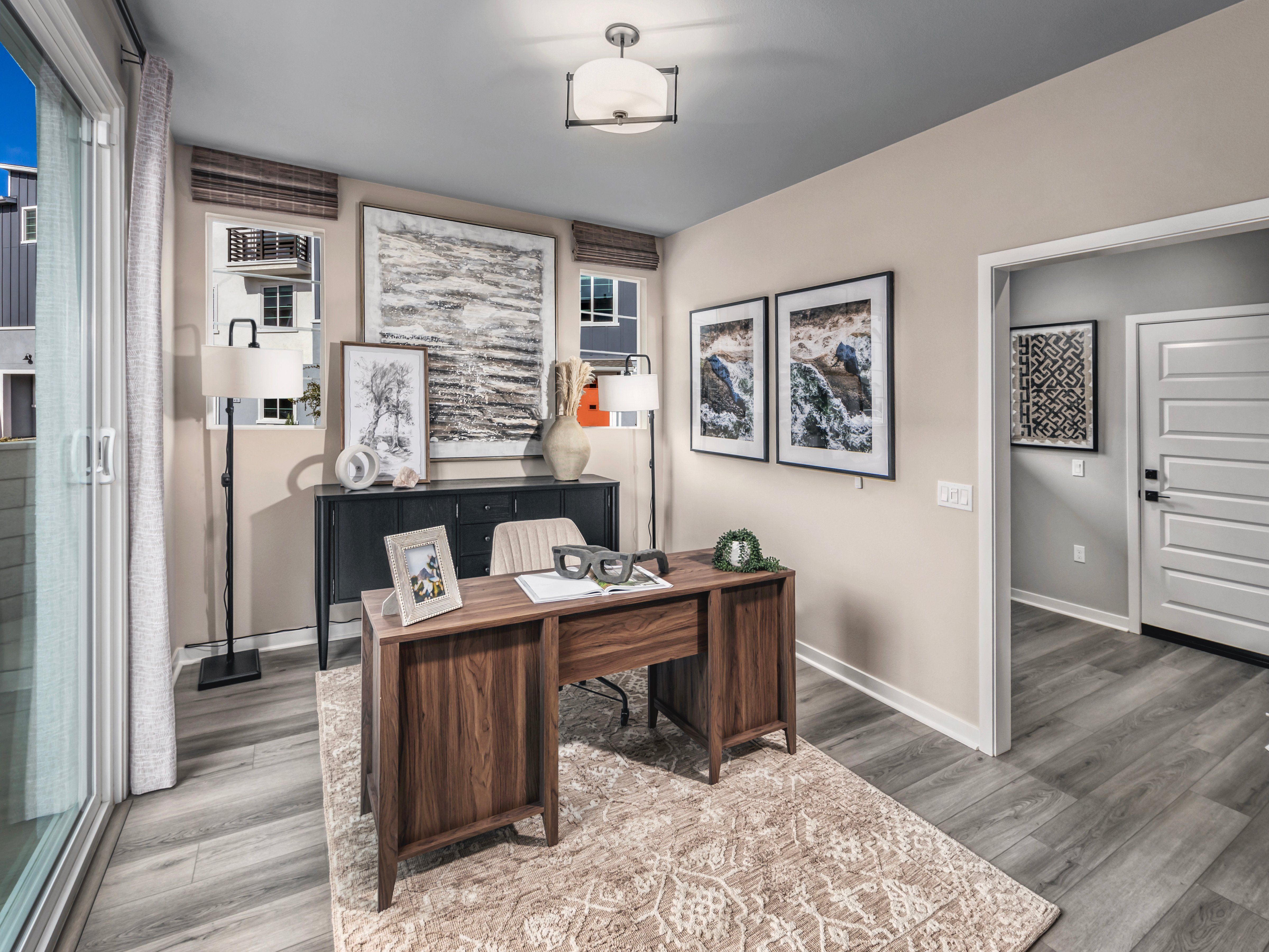 Flex room in the 2337 floorplan at a Meritage Homes community in San Pedro, CA.