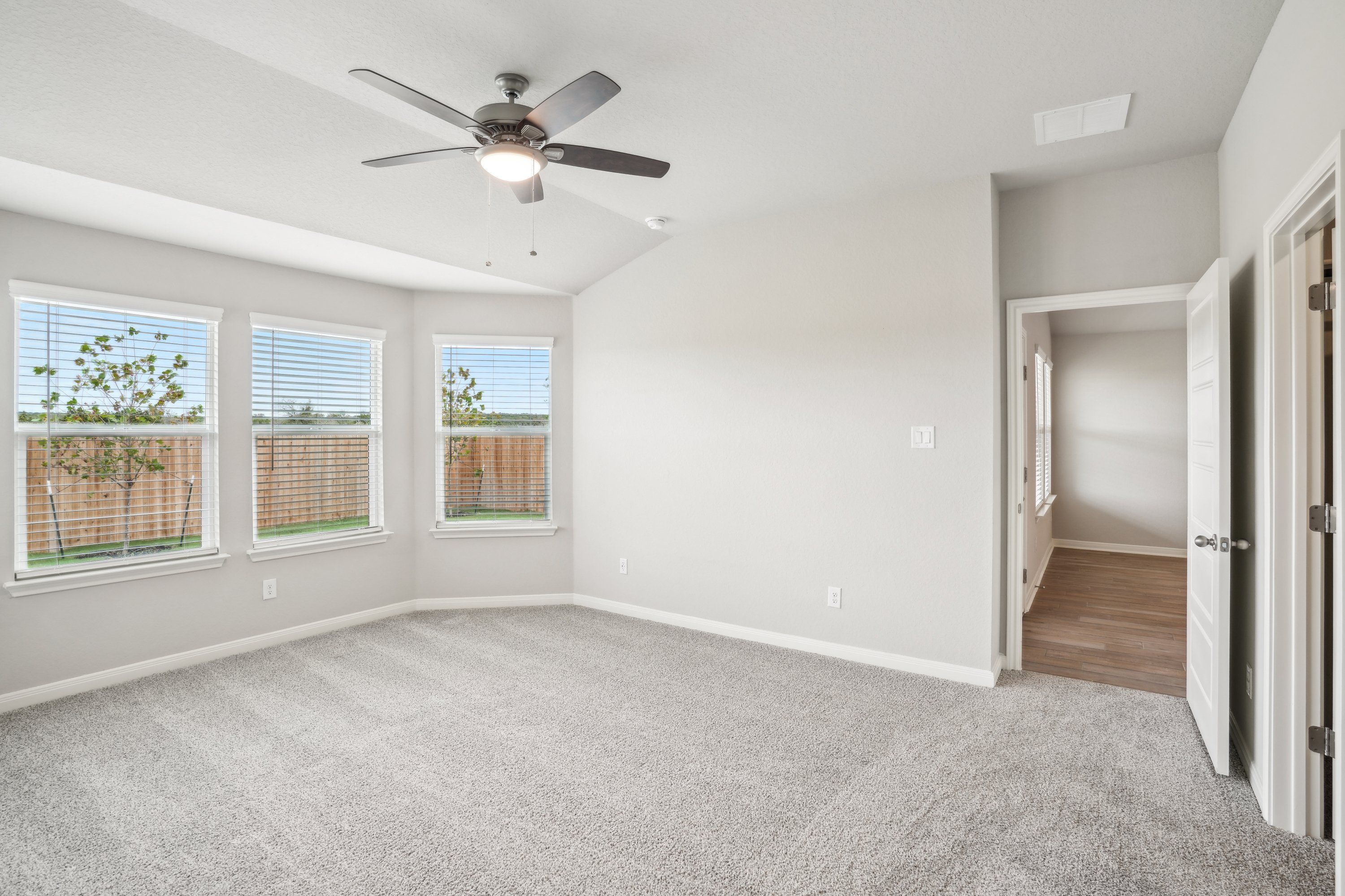 Primary suite in the Oleander floorplan at a Meritage Homes community.