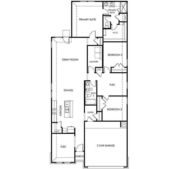 The Allen (840) floor plan