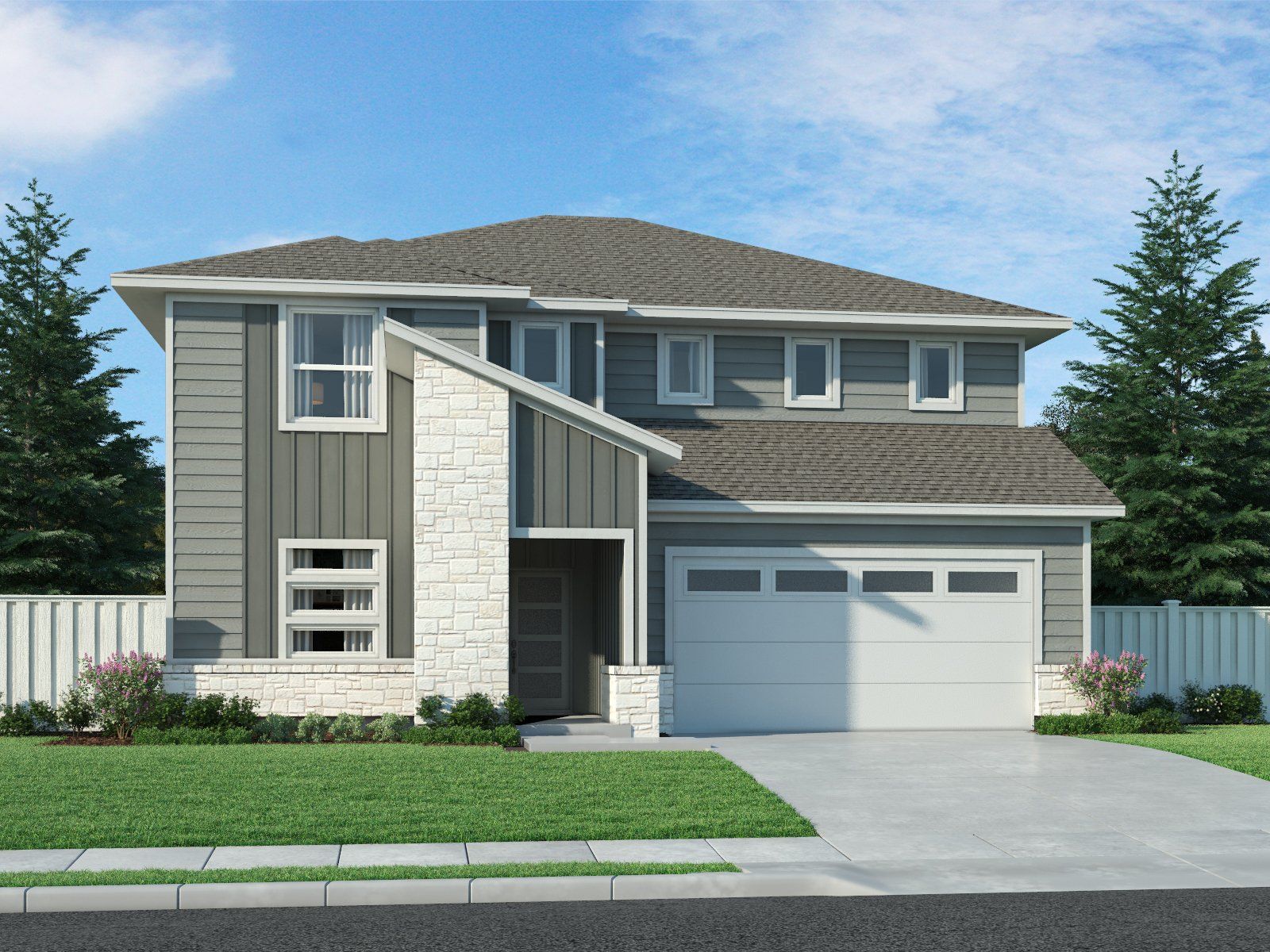 The Kessler (454) X Elevation Rendering