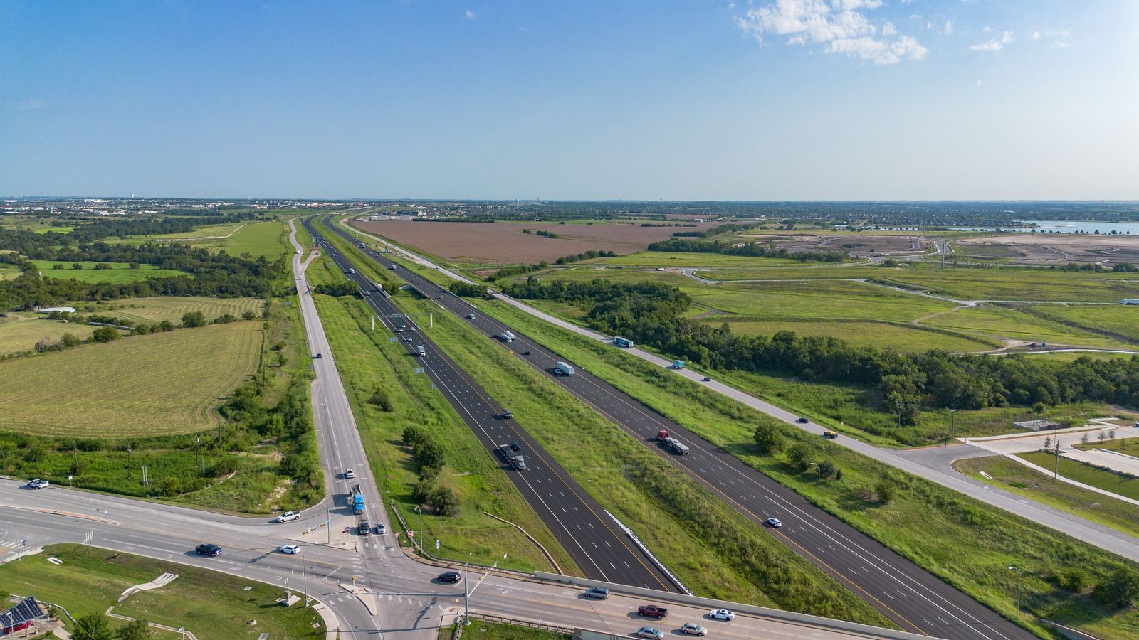 Highway 130 is conveniently right by the community.
