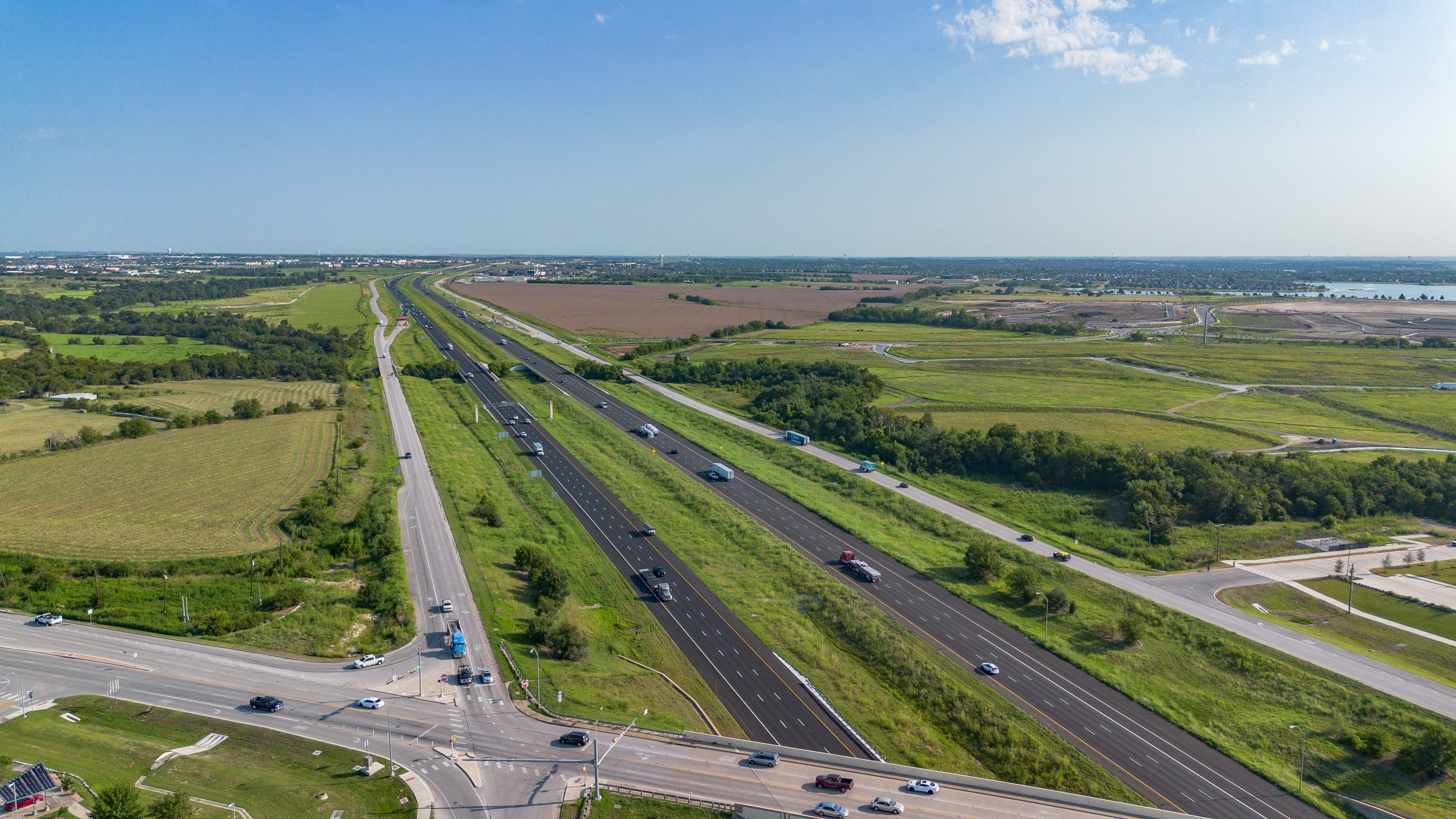 Highway 130 is conveniently right by the community.