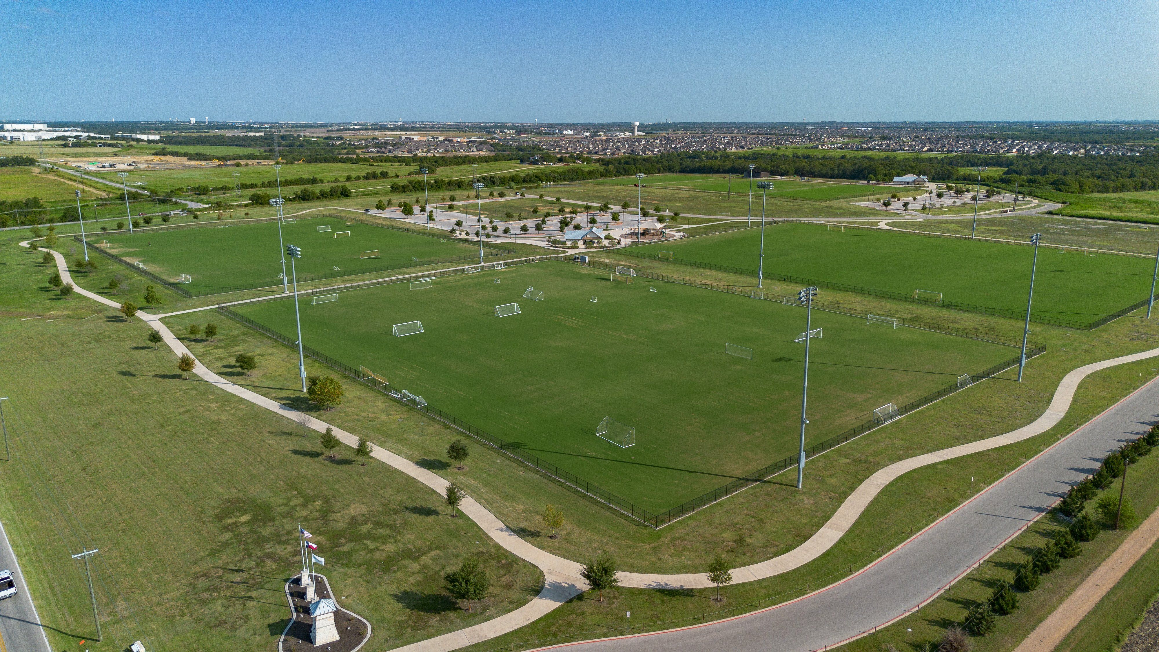 There's lots of space for outdoor activities at the nearby 1849 Park.