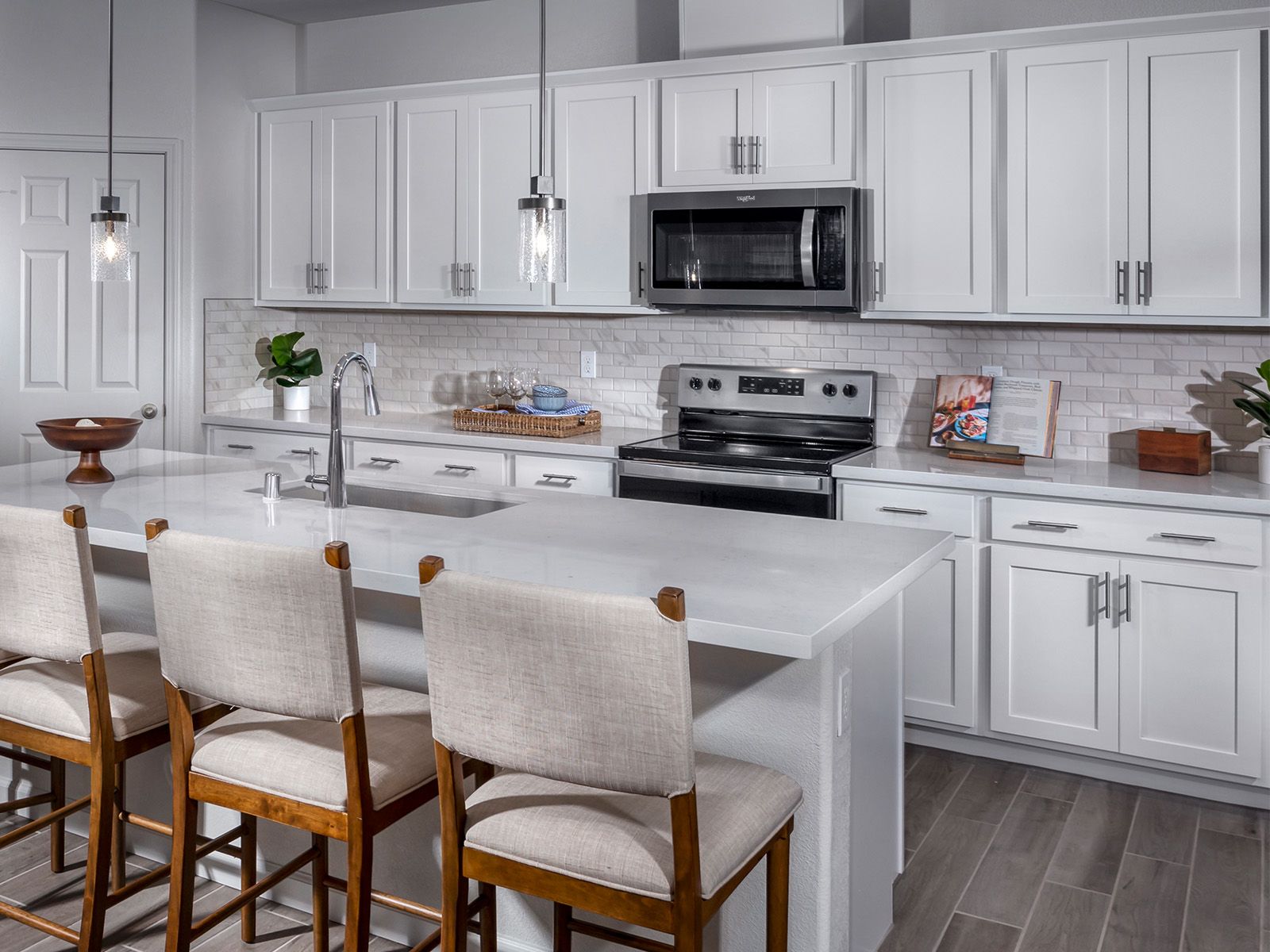 Kitchen room at a Meritage Homes community in Winters, CA.