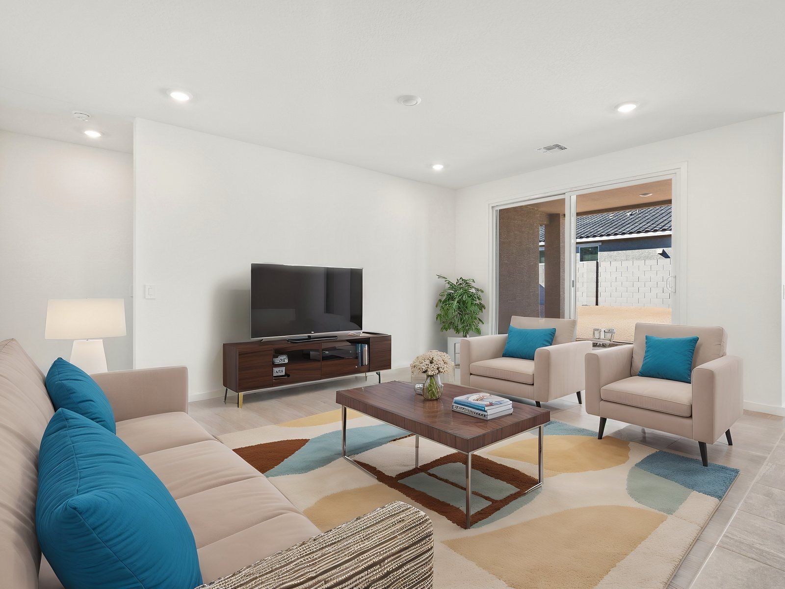 Living Room Rendering of Onyx Floorplan