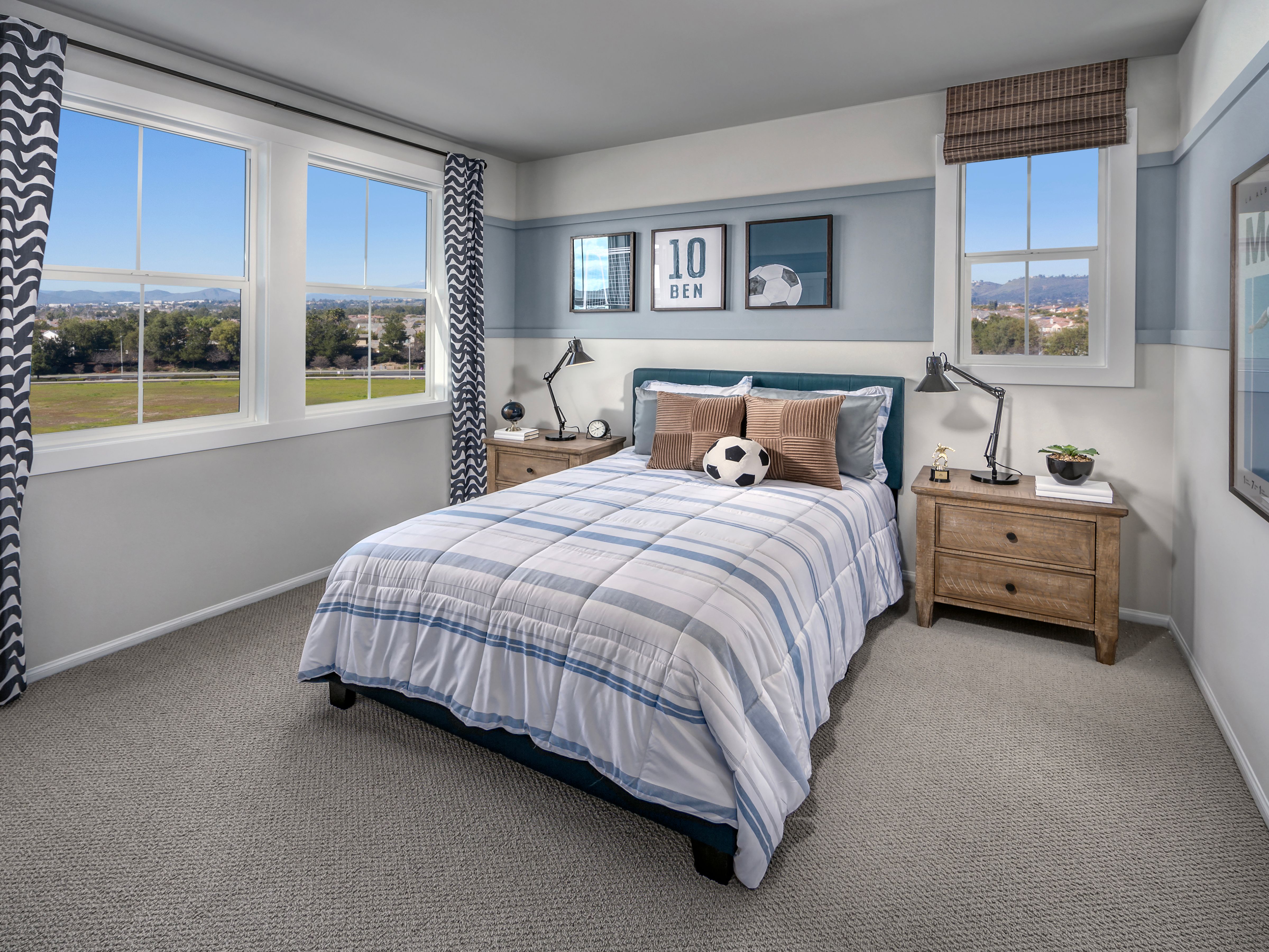 Bedroom in the 3218 floorplan at a Meritage Homes community in Temecula, CA.