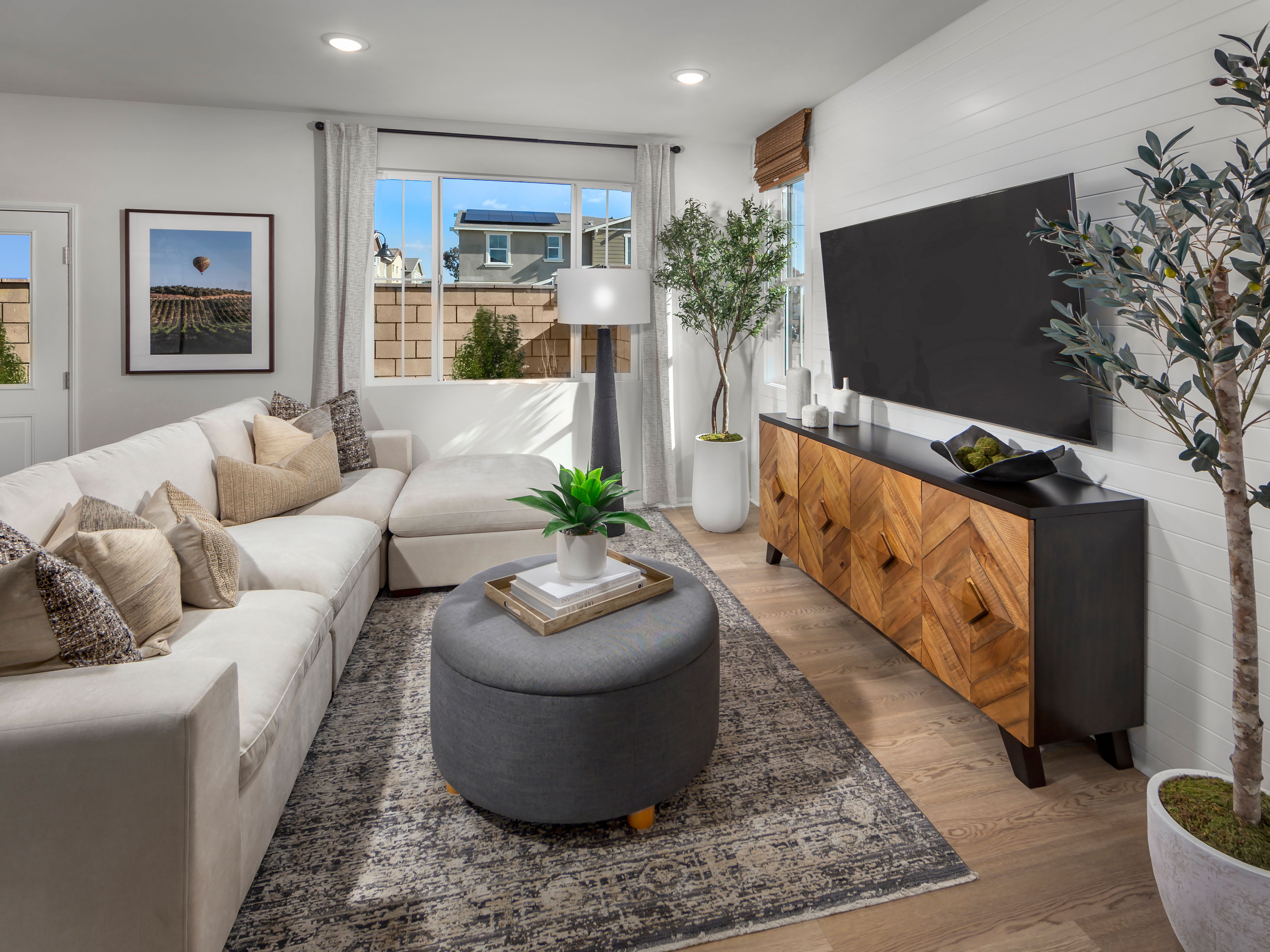 Great room in the 3218 floorplan at a Meritage Homes community in Temecula, CA.