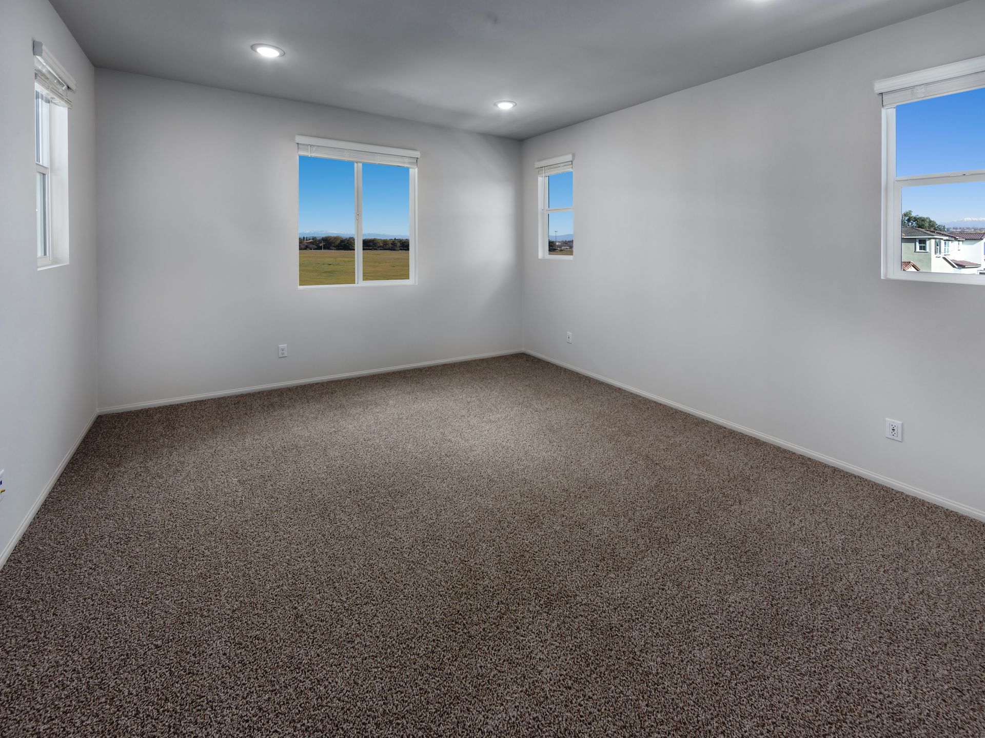 Primary bedroom in the 3014 floorplan at a Meritage Homes community in Temecula, CA.