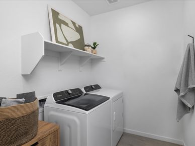 Laundry in Lark Floorplan modeled at Allure Vista