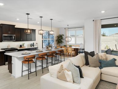 Living Area in Bailey Floorplan modeled at El Cidro