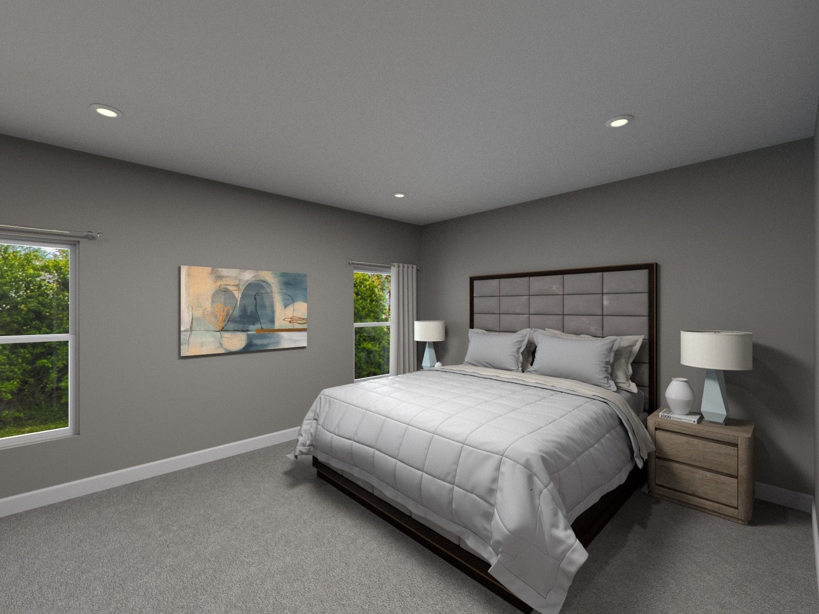 Primary bedroom in the Sycamore floorplan