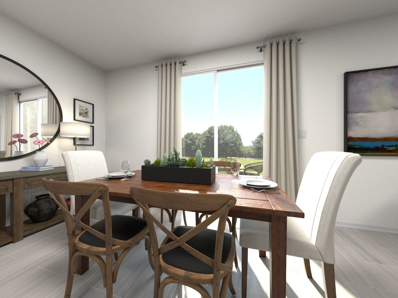 Dining room in the Cyrus floorplan