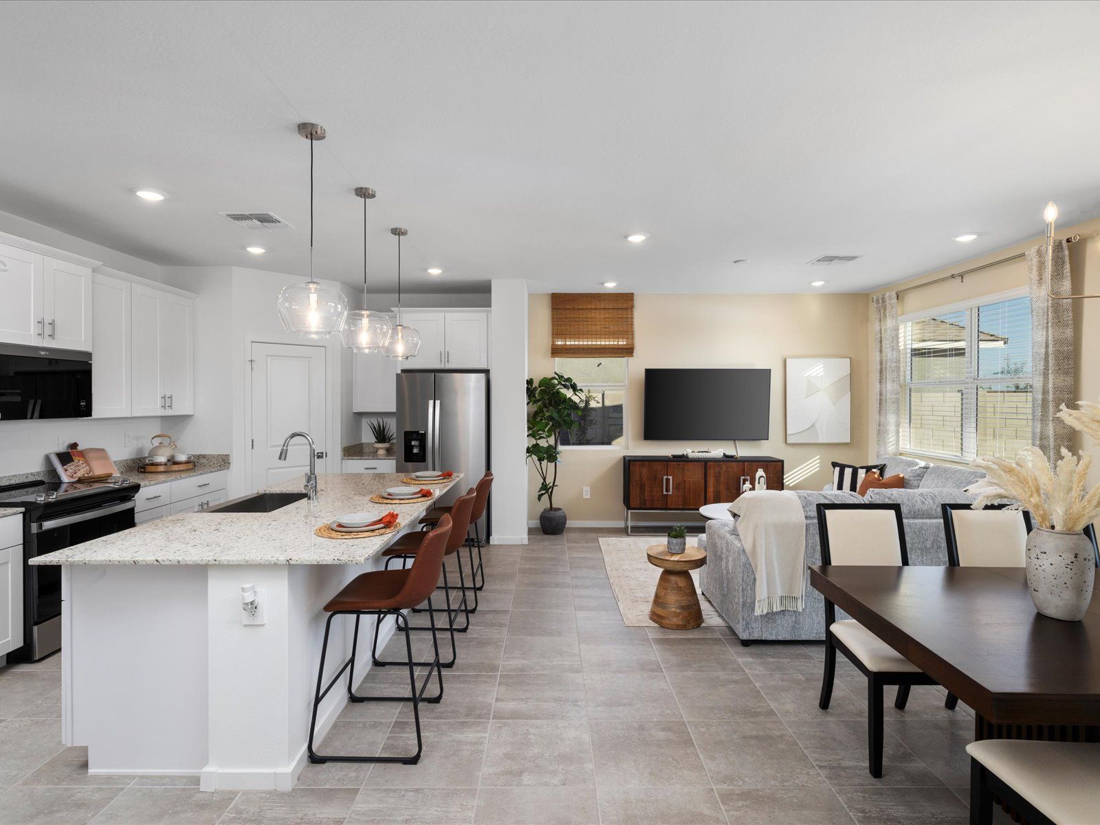 Living Area in Leslie Floorplan modeled at Allure Vista